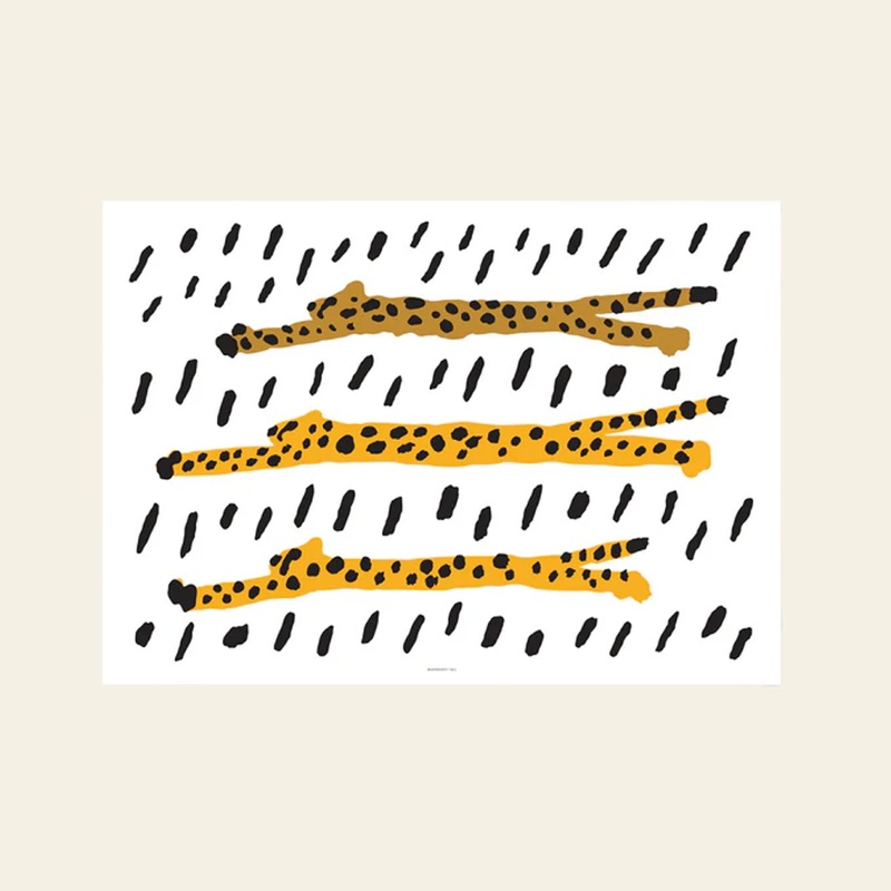 WARMGREY TAIL Run Cheetah Run! Poster (30x40)