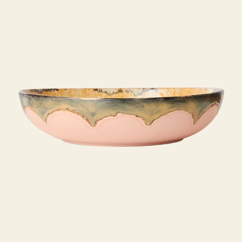 HKLIVING 70s Ceramics: Salad Bowl - Sunflower