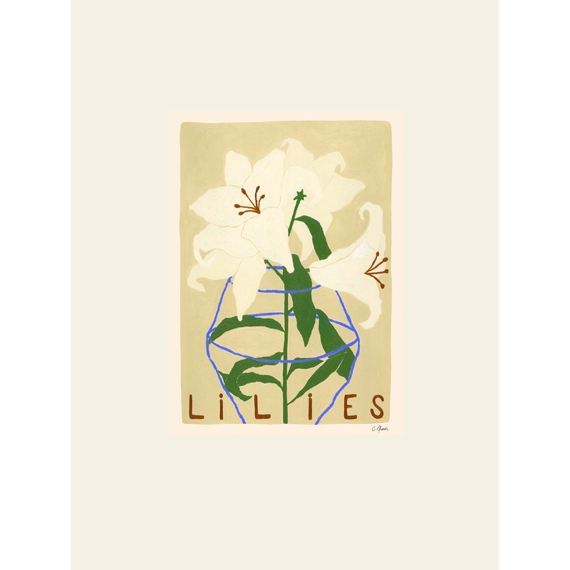 The Poster Club Carla Llanos - Lilies (30x40) - Poster