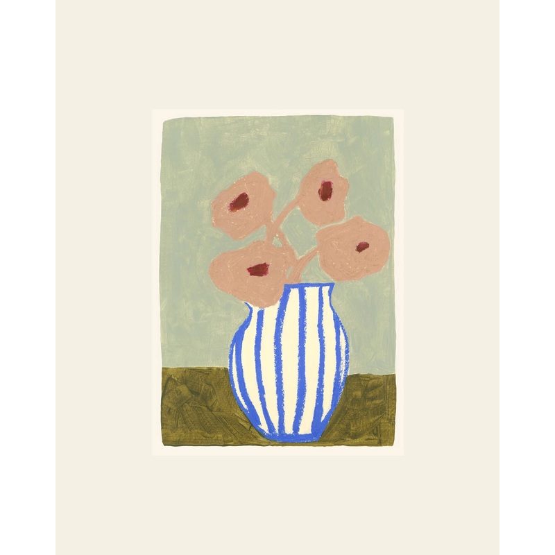 The Poster Club Carla Llanos - Pink Flowers (50x70) - Poster