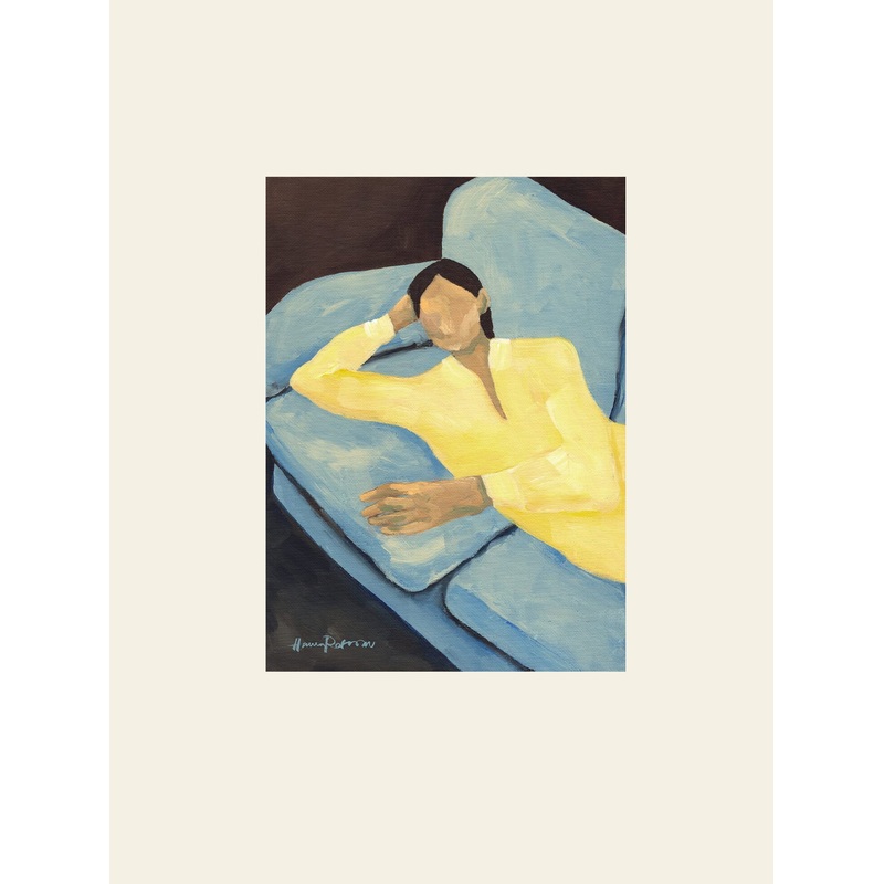 The Poster Club Hanna Peterson - Blue Sofa (30x40) - Poster