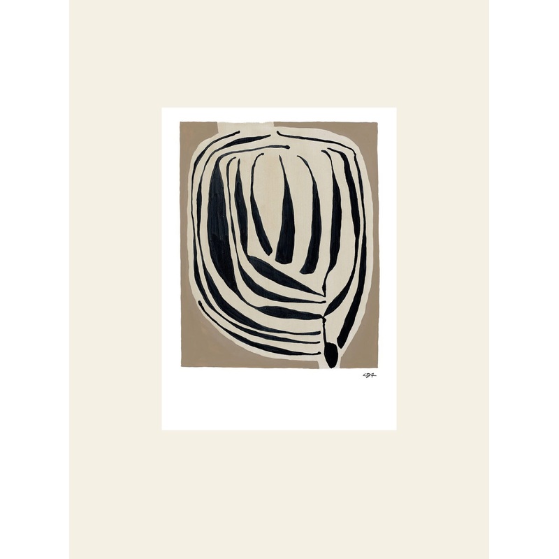 The Poster Club Leise Dich Abrahamsen - Layered (30x40) - Poster