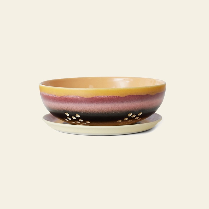 HKLIVING 70s Ceramics: Berry Bowl - Sunset