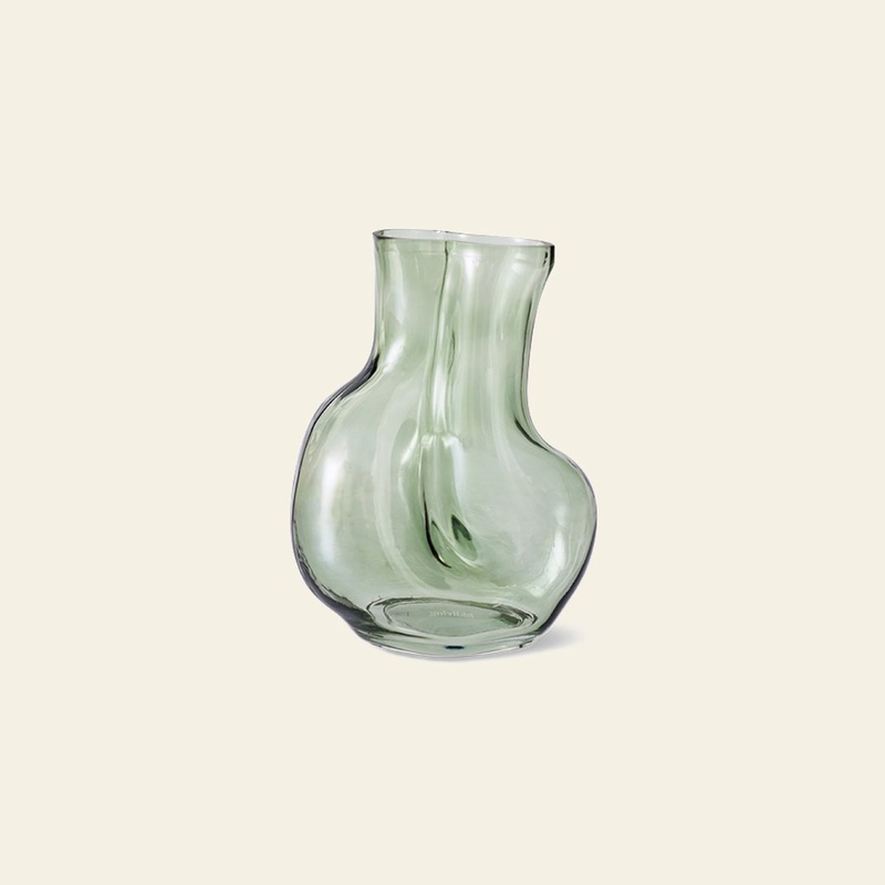 HKLIVING Gleam Glass Vase - Olive