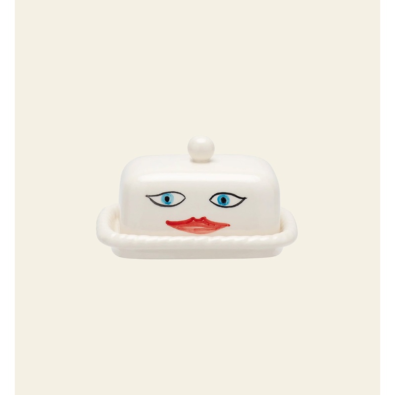 Anna + Nina Artistry Butter Dish - Multicolour