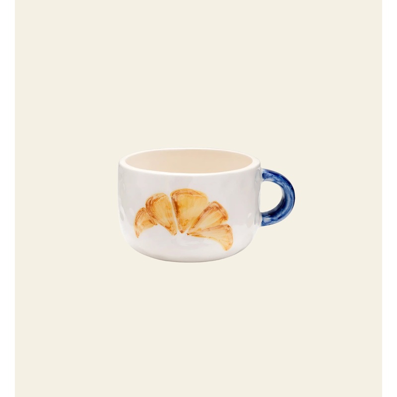 Anna + Nina Croissant Cappuccino Mug