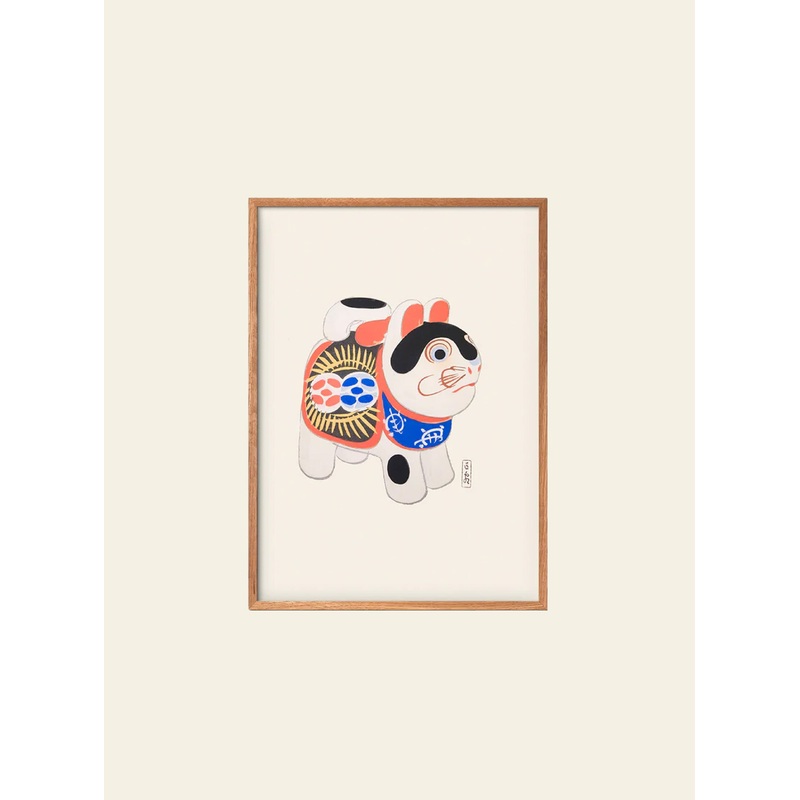 Empty Wall Inu-Hariko - Japanese Folk Toy Poster (30x40)