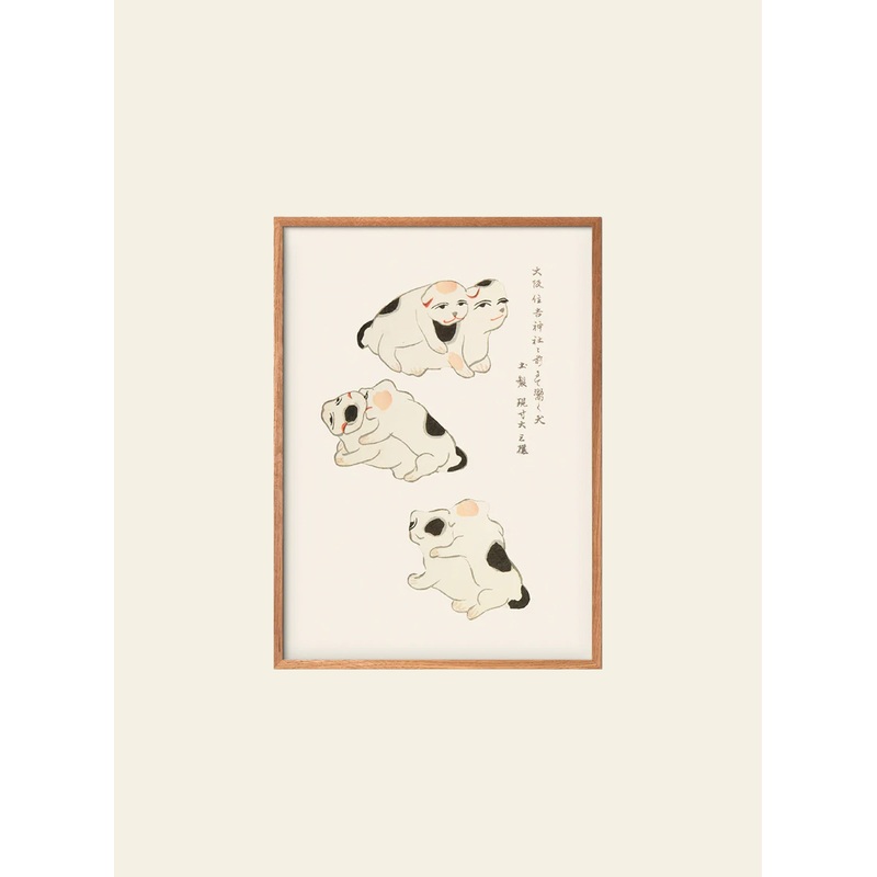 Empty Wall Puppies - Japanese Folk Toy Poster (30x40)