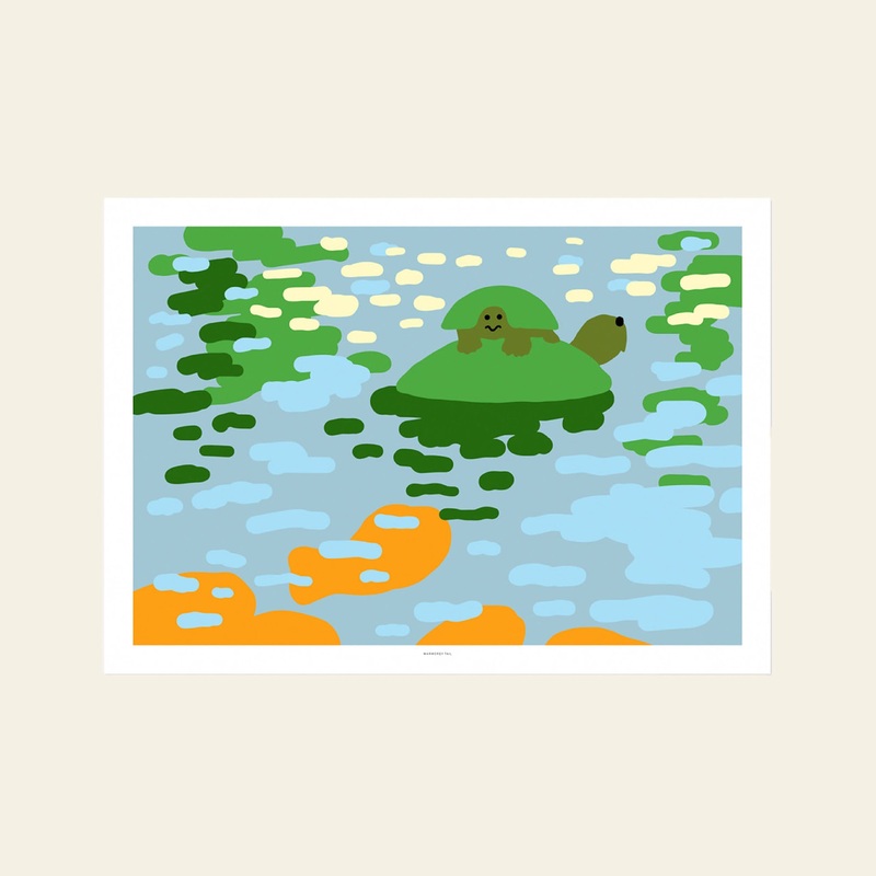 WARMGREY TAIL Turtles Poster (30x40)