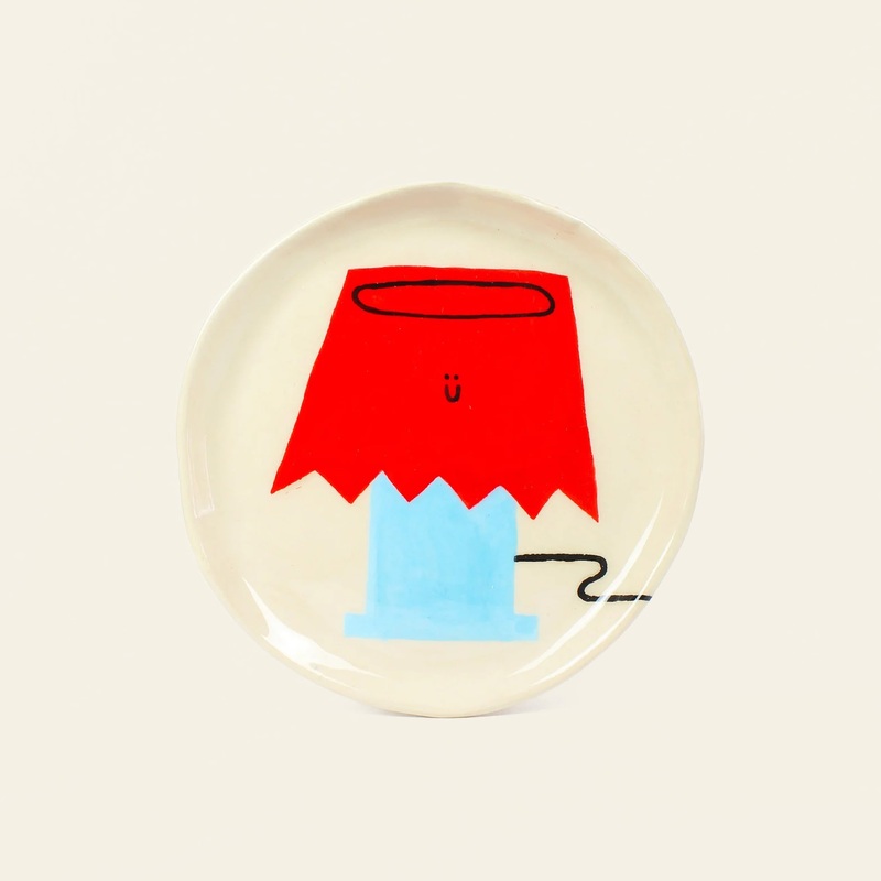 Wobbly Studio Happy Things Plate - Happy Lamp