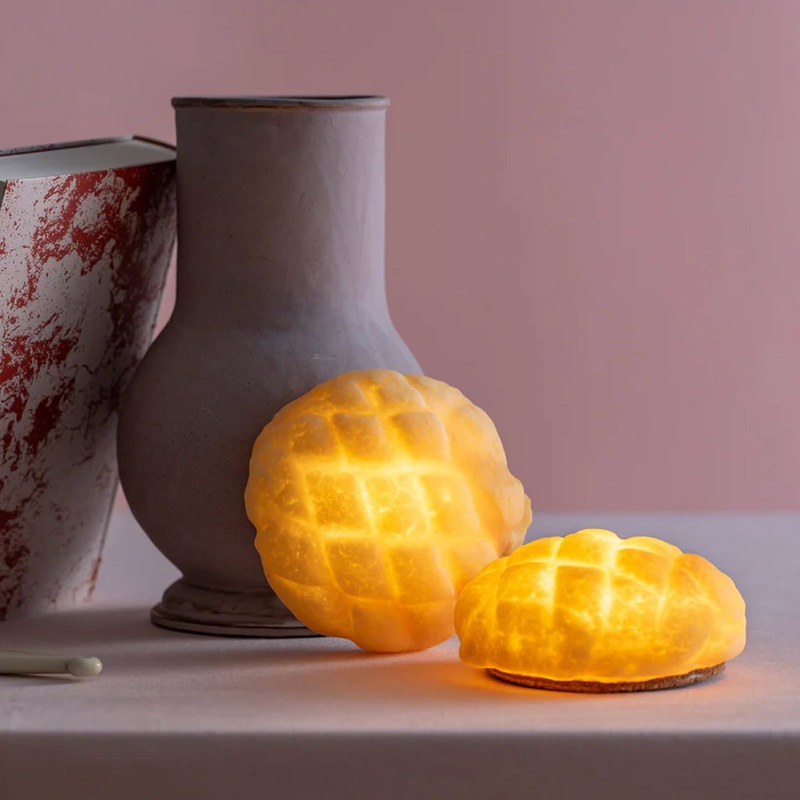 Yukiko Morita Pampshade Melonpan Bread Lamp