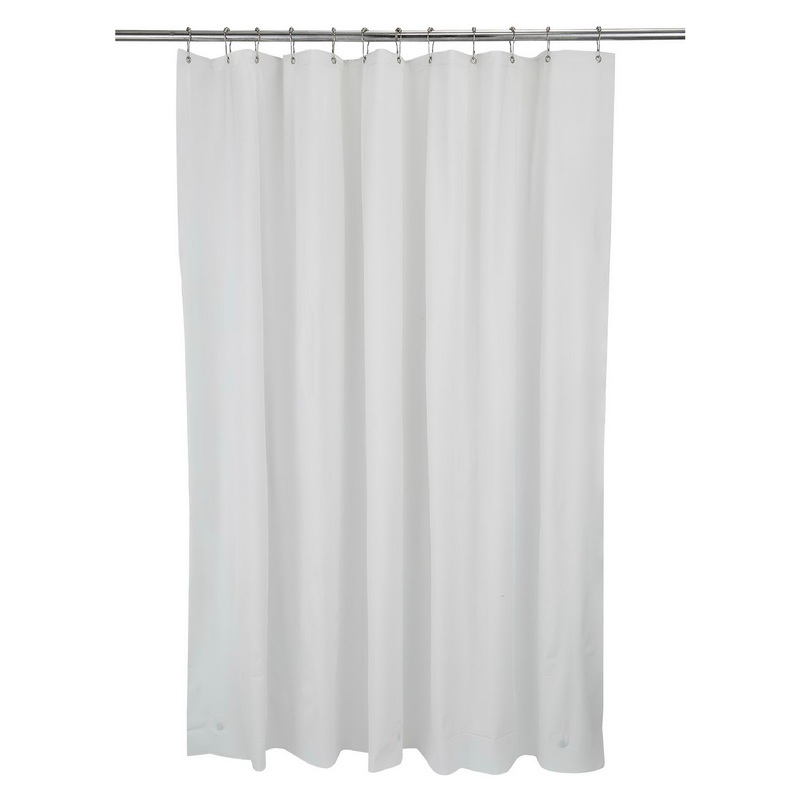 Bath Bliss Premium Shower Curtain Liner in White