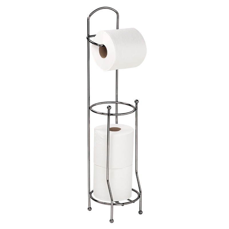 Bath Bliss Toilet Paper Holder and Dispenser in Black Onyx