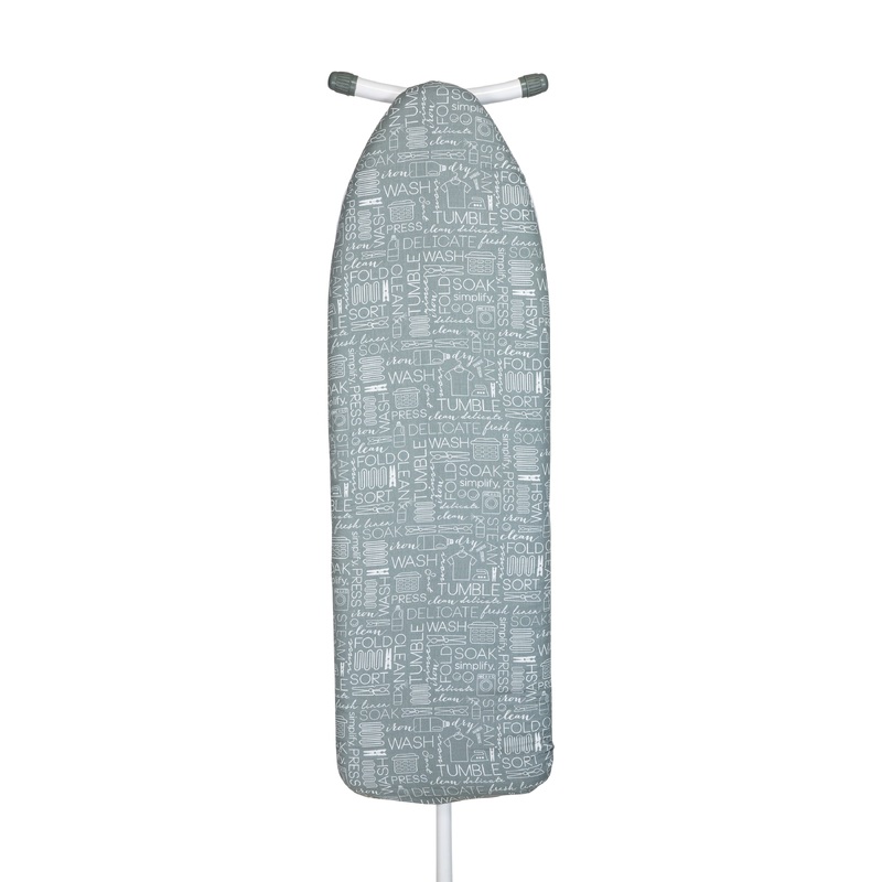 Simplify Scorch Resistant Ironing Board Cover & Pad in Grey