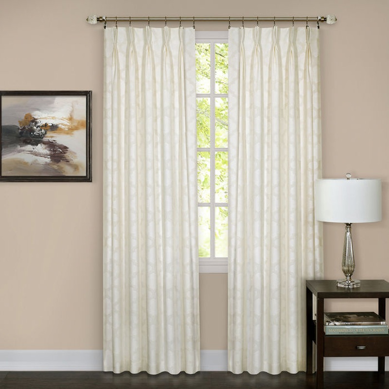 Windsor Pinch Pleat Window Curtain Panel 34x63 Inches