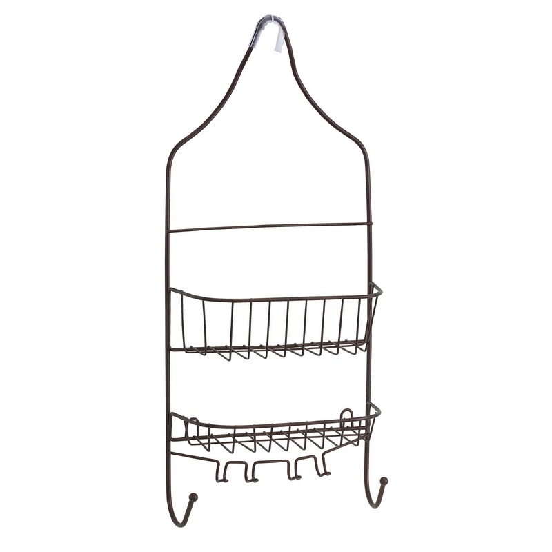 Bath Bliss Contoured Head Design Shower Caddy in Bronze