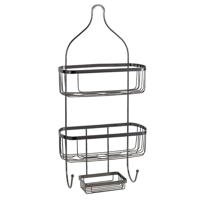 Bath Bliss Prince Design Shower Caddy in Black Onyx