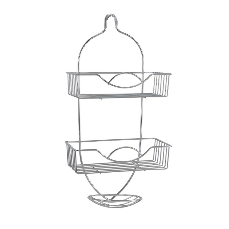 Bath Bliss Rainbow Design Shower Caddy in Chrome