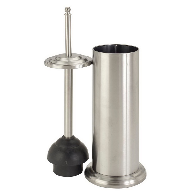 Bath Bliss Toilet Plunger in Stainless Steel