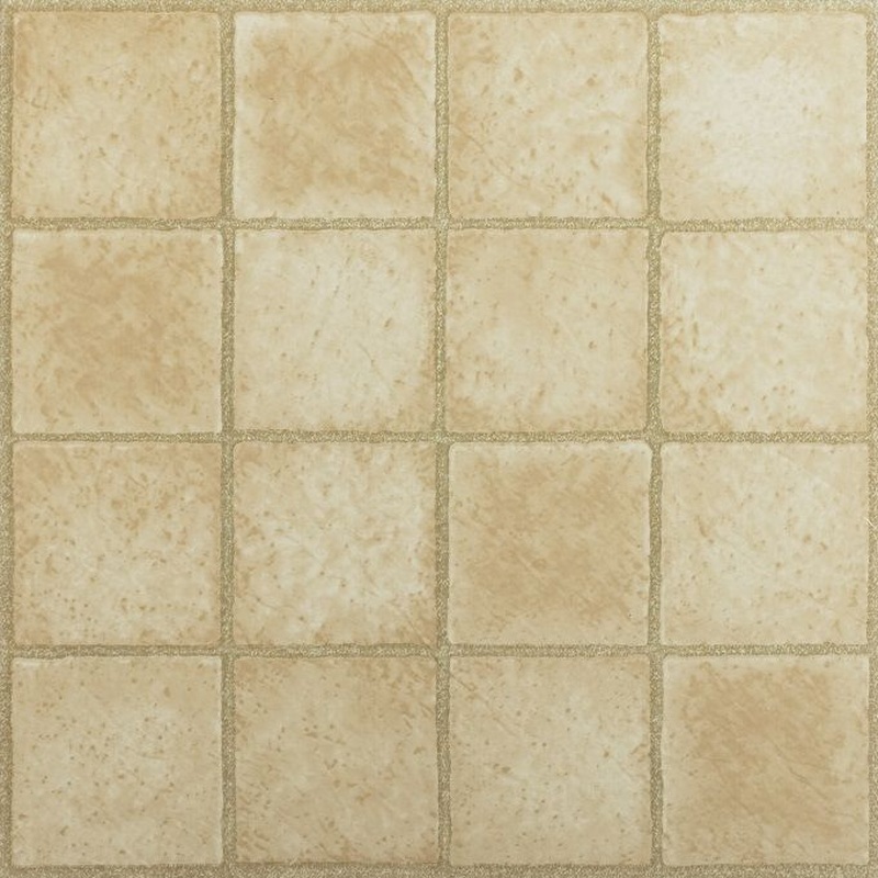 Tivoli 16 Square Sandstone 12x12 Self Adhesive Vinyl Floor Tile - 45 Tiles/45 sq. ft.