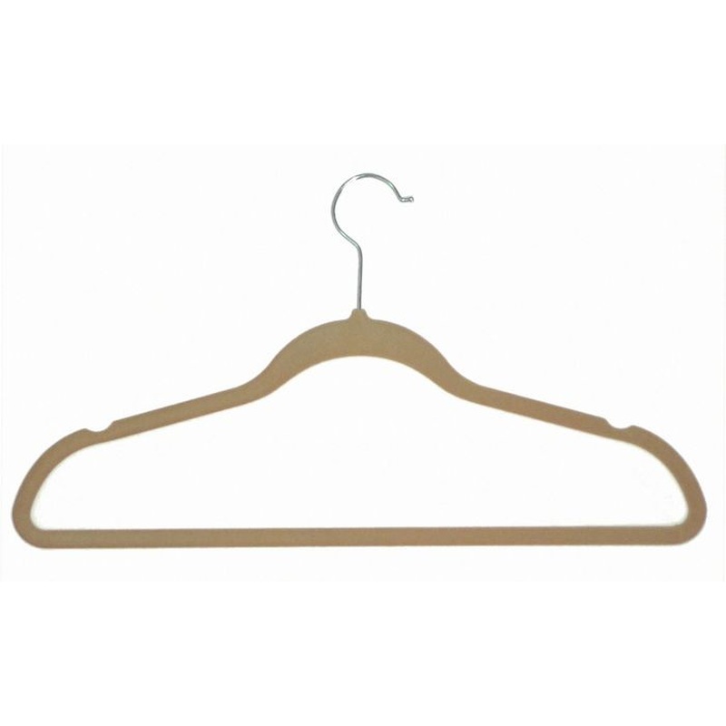 Velvet Anti-Slip Hangers - Tan