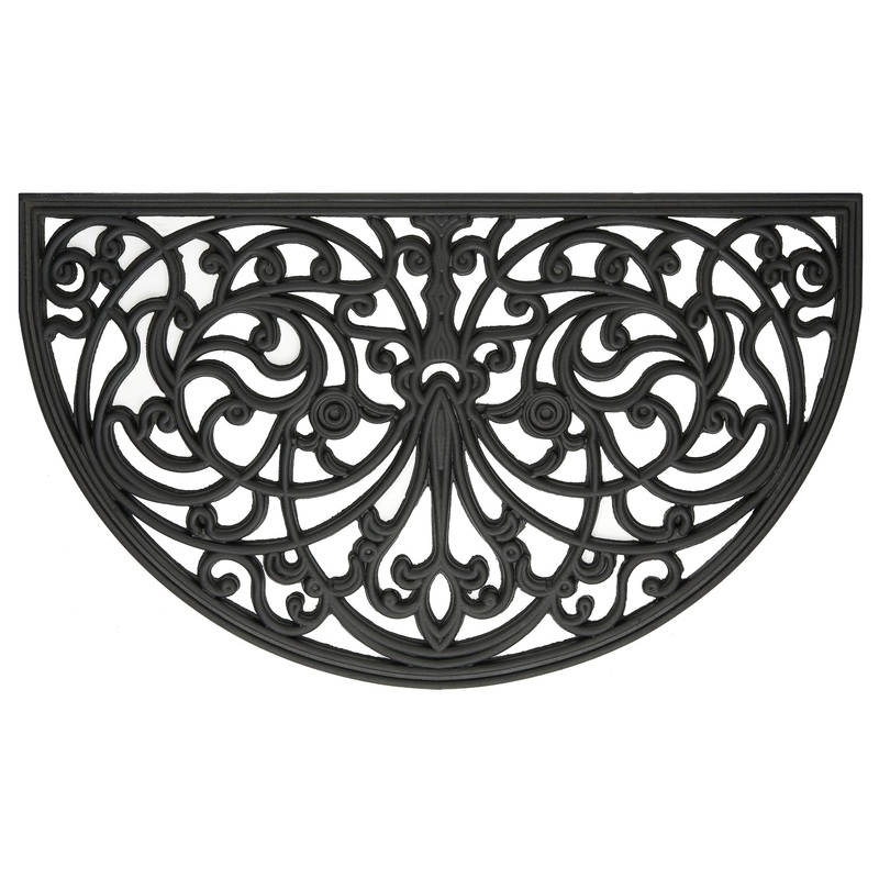 Wrought Iron Rubber Mat 18x30 - Ironworks