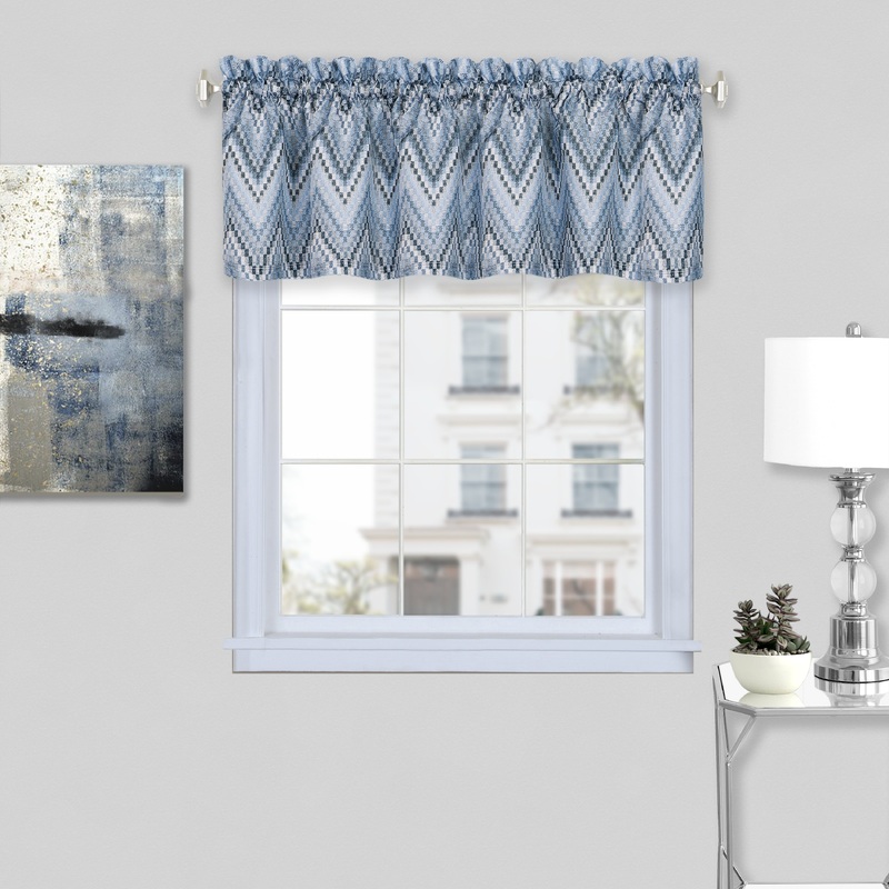 Avery Window Curtain Valance - 58x14 - Ice Blue