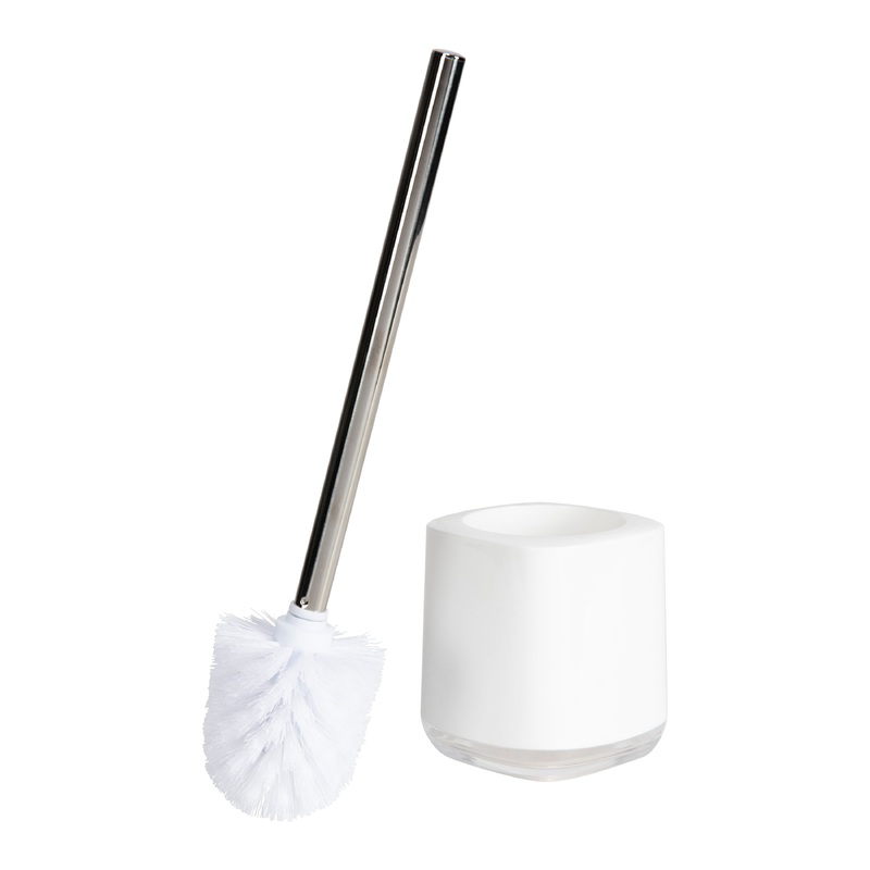Bath Bliss Luxury Toilet Brush Holder in White