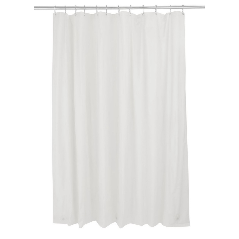 Bath Bliss Splash Guard Shower Liner in White