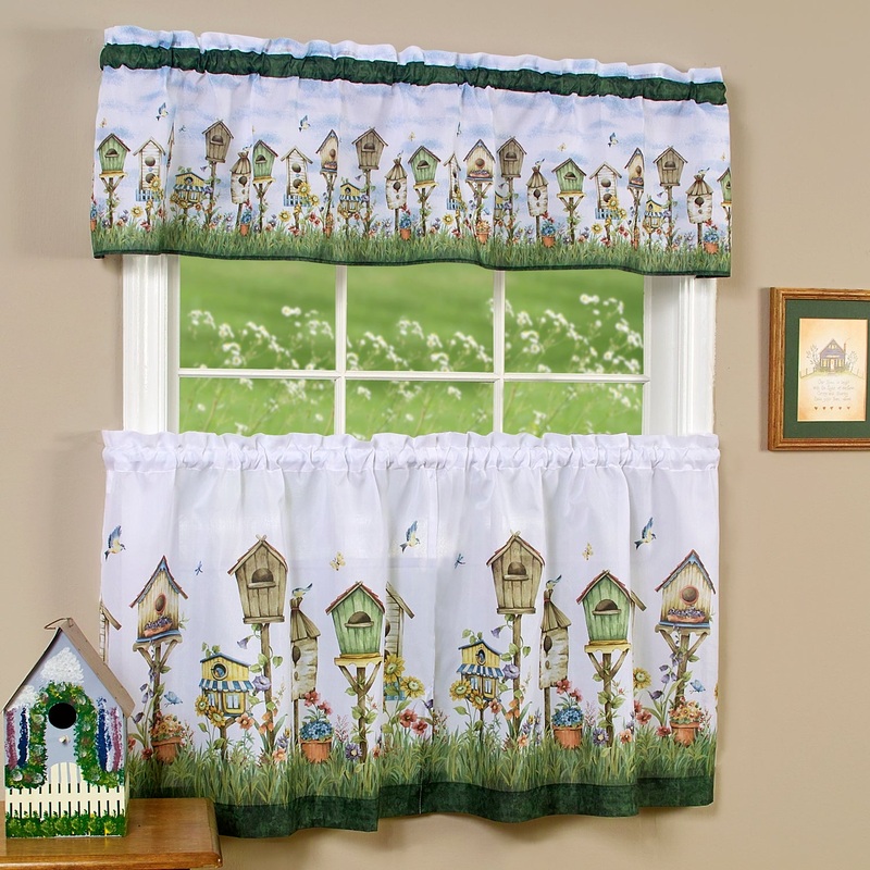 Home Sweet Home Kitchen Curtain, 58x13 & 58x36 Inches