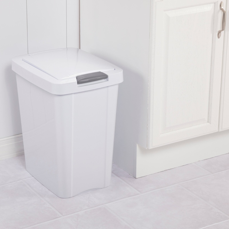 Sterilite  7.5 Gallon / 28 Liter TouchTop Wastebasket White