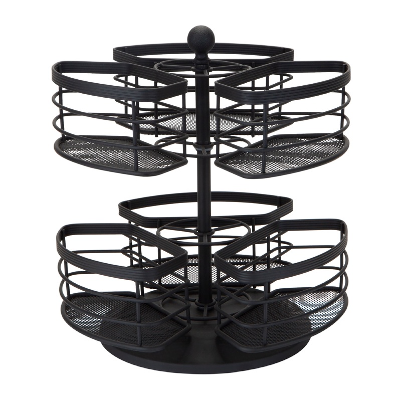 Bath Bliss 2 Tier Carousel in Matte Black