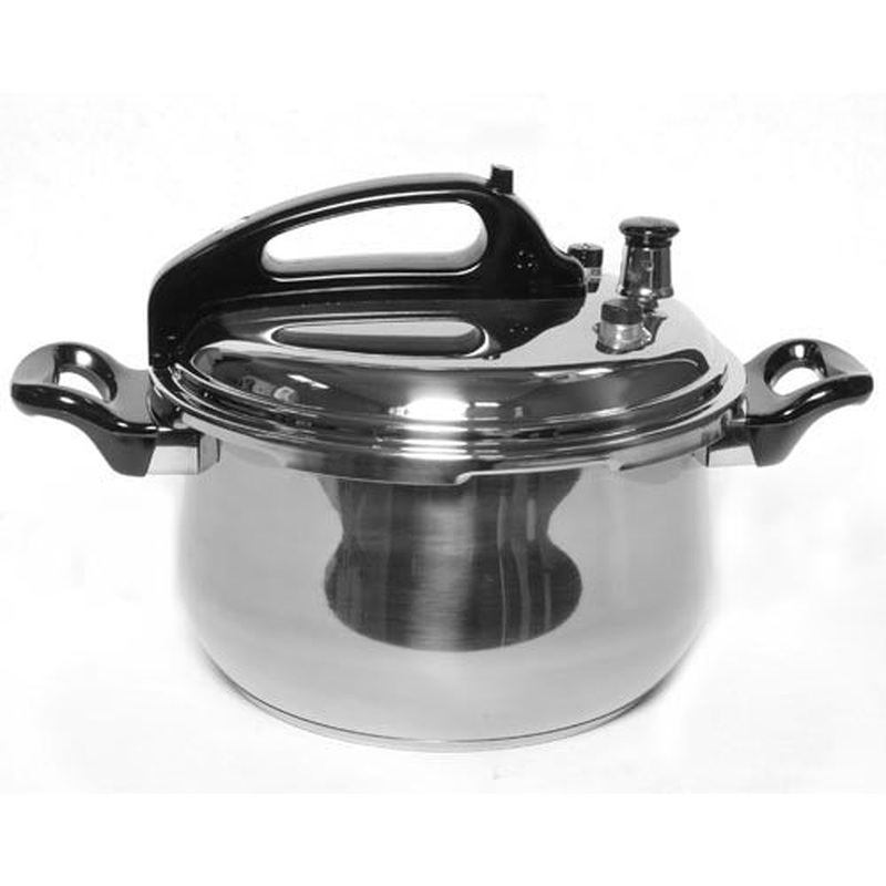 Stainless Steel Pressure Cooker, Silver, 7.39 Quarts