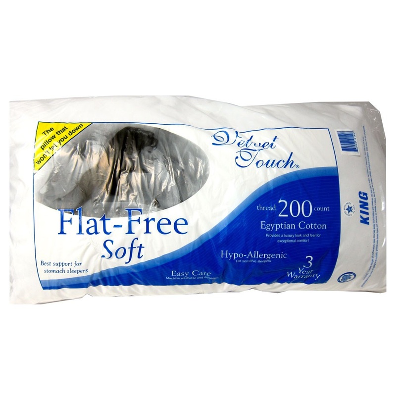 Velvet Touch Flat-free Soft Pillow - King