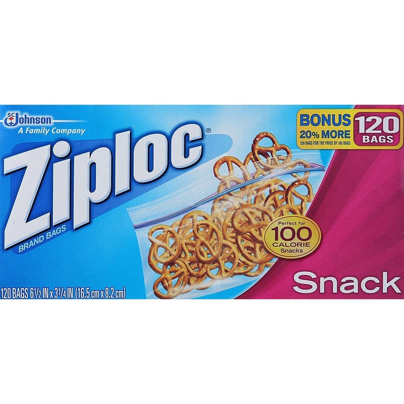 ZIPLOC 120CT Snack Bag, 6.5x3.25 Inches