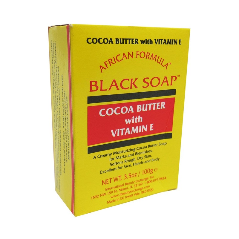 African Formula Black Cocoa Butter Soap With Vitamin E
