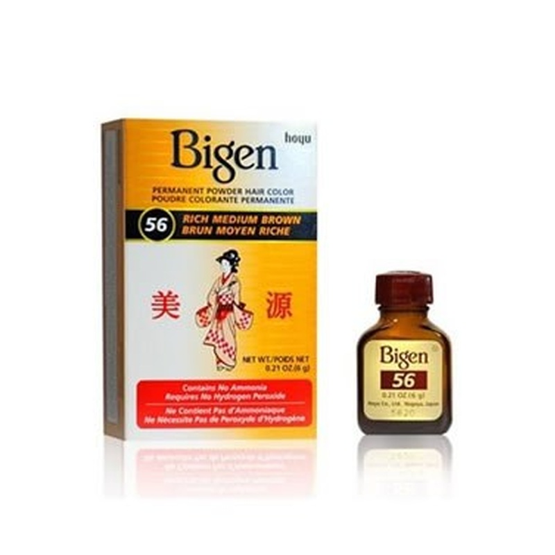Bigen Permanent Powder Hair Color, 56 Rich Medium Brown
