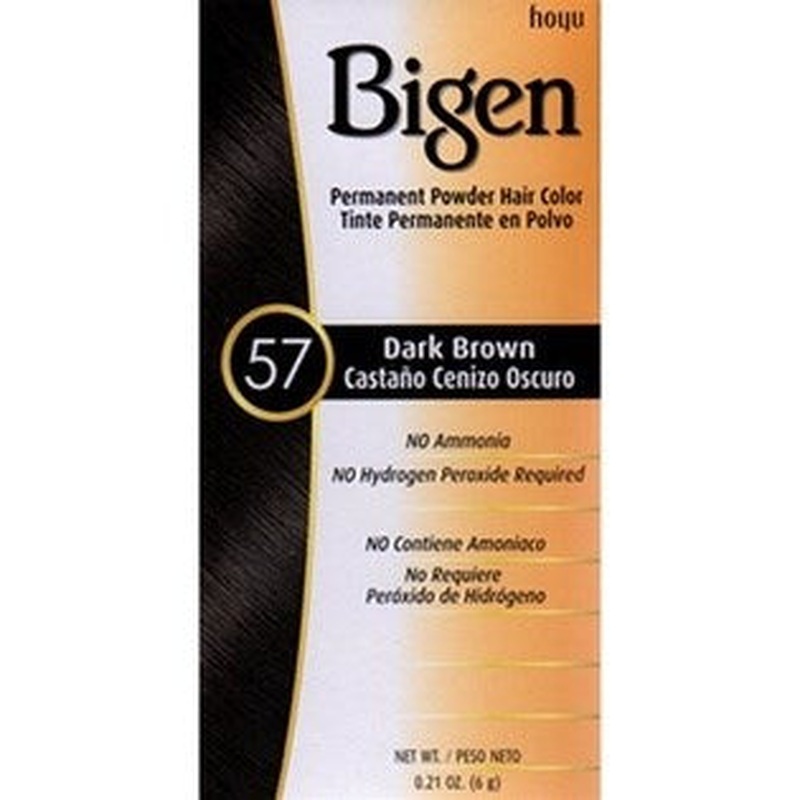 Bigen Permanent Powder Hair Color, 57 Dark Brown