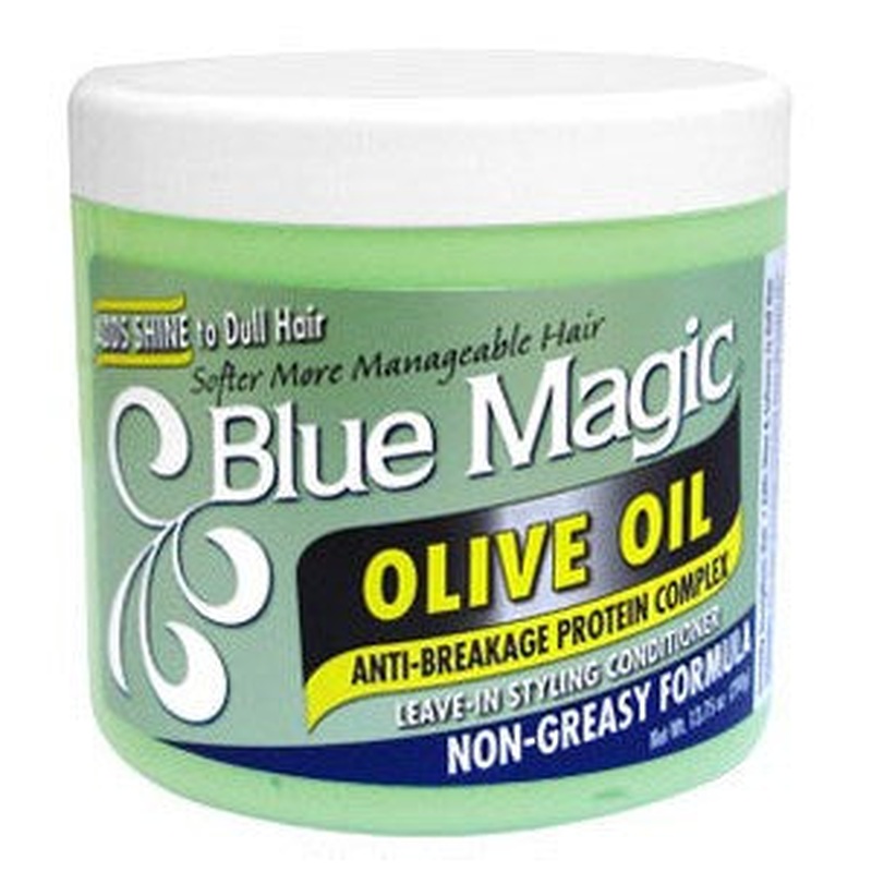 Blue Magic Leave-In Styling Conditioner Non-Greasy Formula Olive Oil - 13.75 Ounces