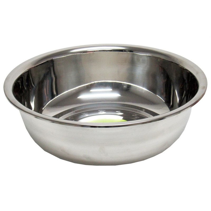 Stainless Steel Mixing Bowl Silver - 14 Quart