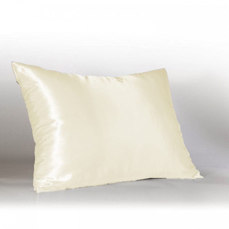 Better Home 100% Satin Zippered Pillow Protector Standard Size Beige - 19x25