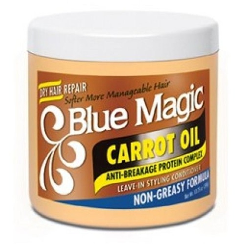 Blue Magic Leave-In Styling Conditioner Non-Greasy Formula Carrot Oil - 13.75 Ounces