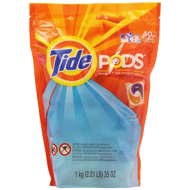 Tide Pods Laundry Detergent Ocean Mist - 40 Count
