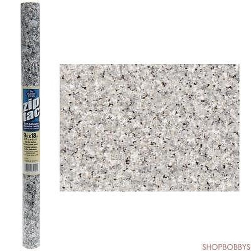 Zip Tac Self-Adhesive Decorative Shelf Liner Pebble Stone - 9 Ft X 18 In