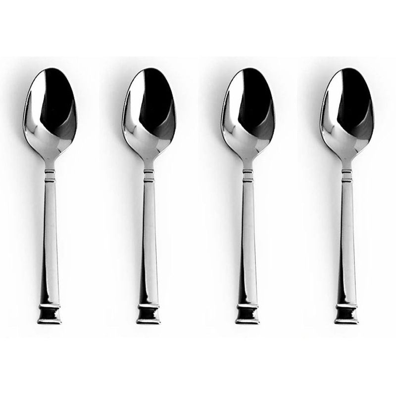 Bentley Stainless Steel Tea Spoon Set, 4-pieces, 6.25 Inches