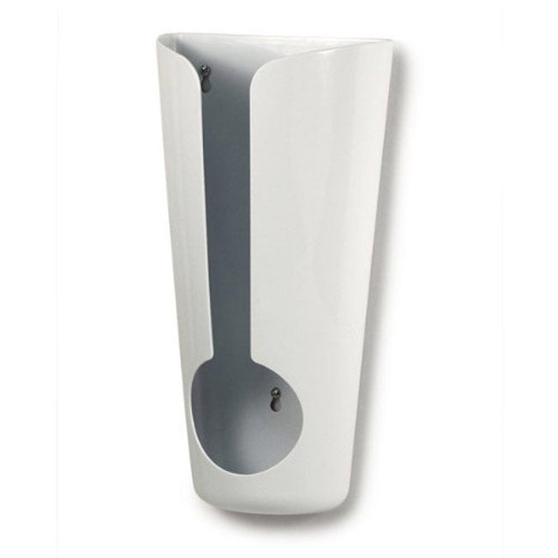 Spectrum Plastic Recycling Bag Holder, White, 7.25x3.75x14