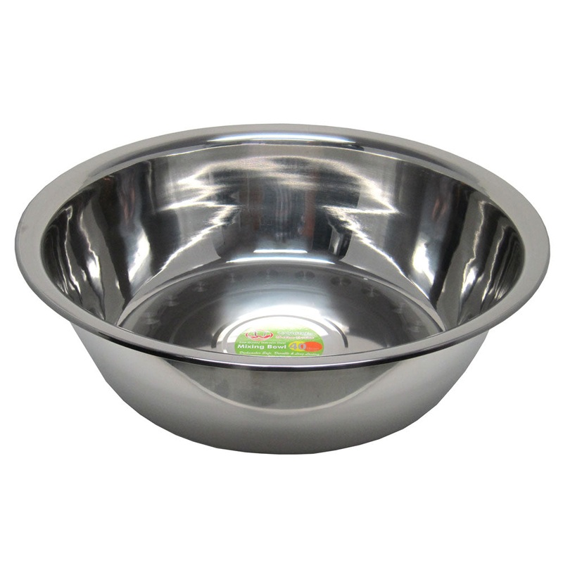 Stainless Steel Mixing Bowl, X-large, 23 Quart