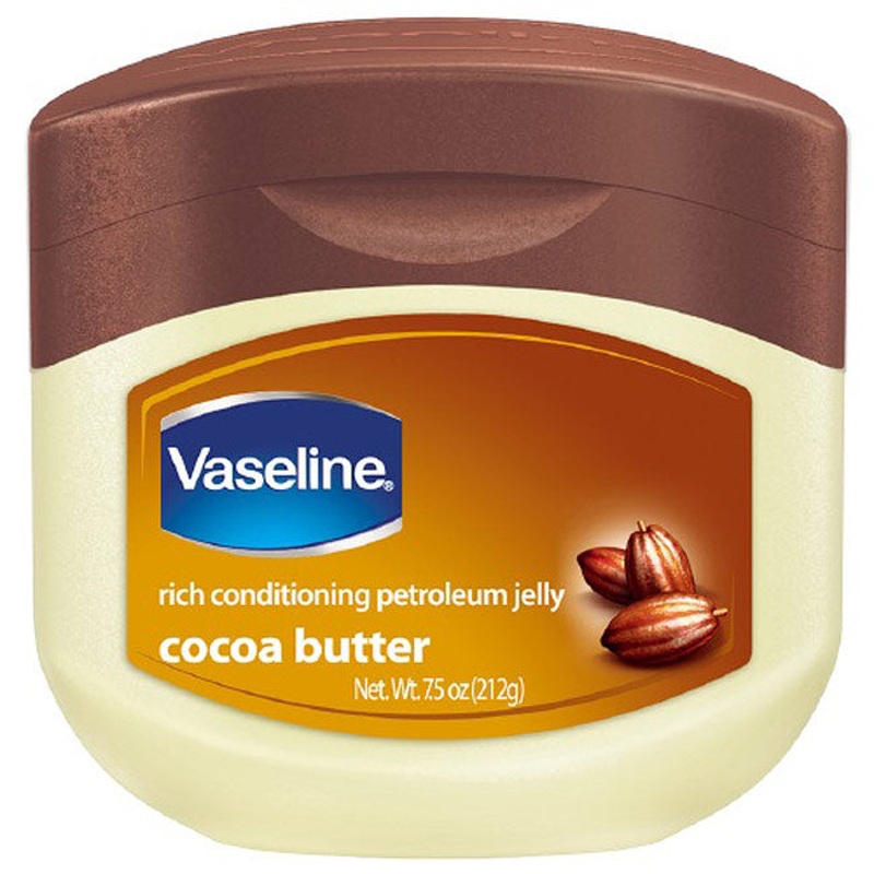 Vaseline Rich Conditioning Petroleum Jelly Cocoa Butter, 7.5 Ounces