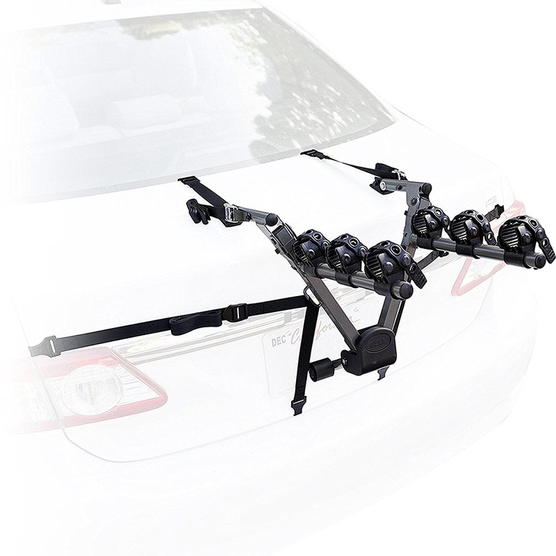 Bell Overpass 300 3-bicyle Compact Folding Trunk Bike Rack, Black