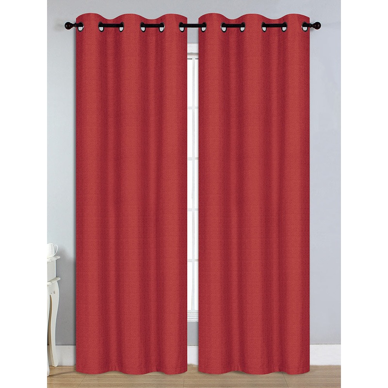 Peyton Blackout Curtain with Foam Backing, Burgundy, 54x84 Inches